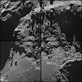Comet 67P on 18 October 2014a NavCam montage.jpg