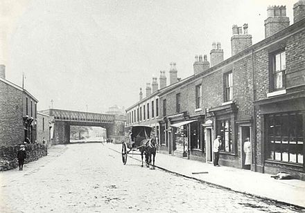 Compstall Road, Romiley in 1905