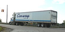 Con-way Freight truck Con-way Freight truck Whitmore Lake Michigan.JPG