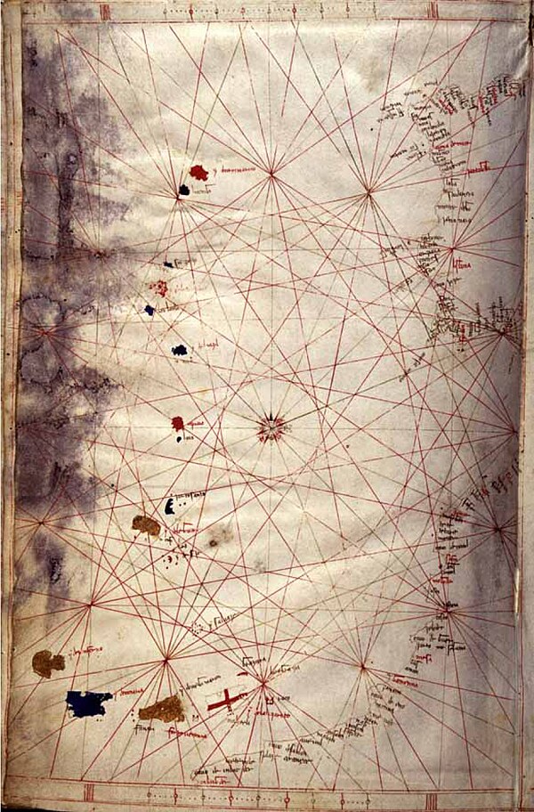 The fourth and final sheet of the four-sheet Corbitis Atlas (1384-1410)