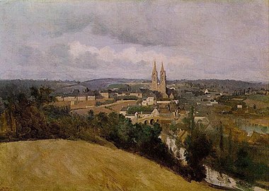 À Saint-Lô, vue par Corot
