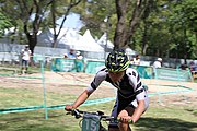 Deutsch: Radsport bei den Olympischen Jugendspielen 2018 Tag 10, 16. Oktober 2018 - Combined Criterium – XCC Qualifikation weiblich English: Cycling at the 2018 Summer Youth Olympics – Women's Combined Criterium – XCC Qualification on 16 October 2018.