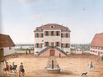 Bessunger Jagdhof und Kavaliershaus, in 1872 Darmstadt Kavaliershaus.jpg