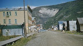 Dawson City, Yukon, Canada, in 1957. Dawson City, Yukon in 1957.jpg