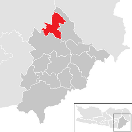 Poloha obce Diex v okrese Völkermarkt (klikacia mapa)