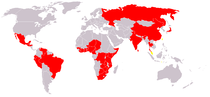 Geografické oblasti cholery. Endemický sporadický