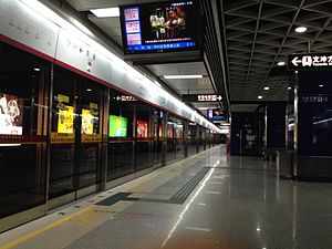 Wenchong.JPG uchun Dongpu Station platformasi