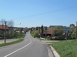 Main road going through the village