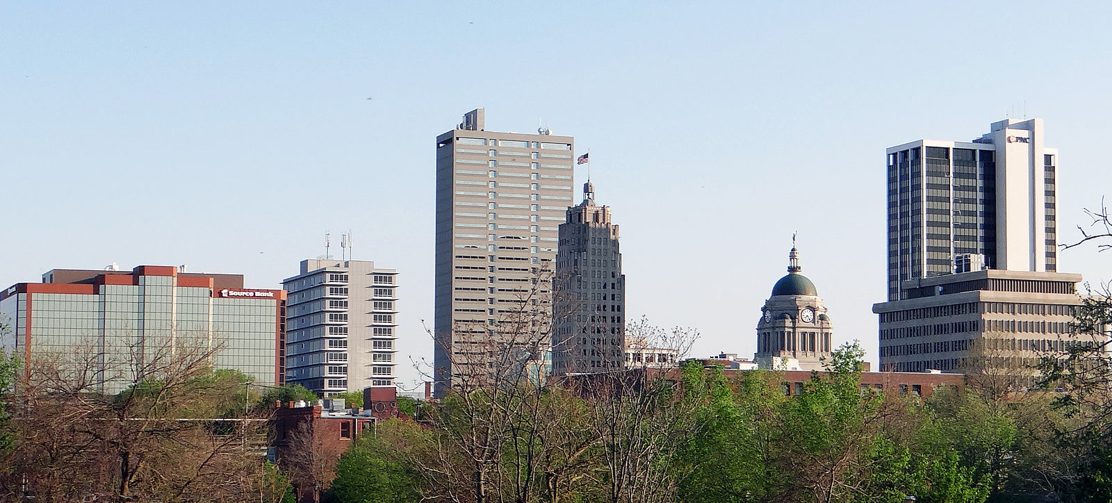 File:Downtown Fort Wayne, Indiana Skyline from Old Fort, May 2014.jpg.