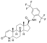 Structural formula of dutasteride