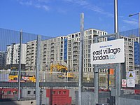 E e village. Ист Виллидж Лондон. Лондон Олимпийская деревня. Eastman Village London. Восточную деревню (East Village) Сан Диего.