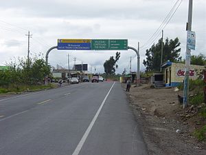 Landsvägen i Ecuador.