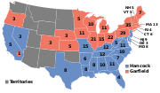 2 בנובמבר: הבחירות לנשיאות ארצות הברית 1880: הסנאטור הרפובליקני ג'יימס גרפילד מביס את הסנאטור הדמוקרטי וינפילד הנקוק.