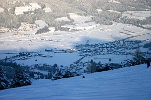 Ellmau, Winter 2005 vanaf de Hartkaiser