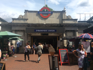 Embankment tube station