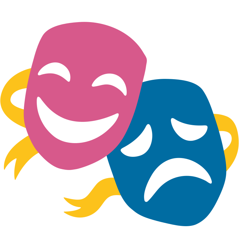 File:Comedy and tragedy masks without background.svg - Wikipedia