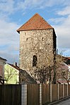 Defense tower including part of the city wall