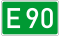European Road 90 number DE.svg