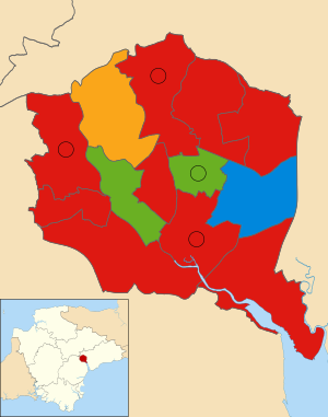Exeter UK ward map 2022.svg