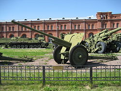 76-мм дивизионная пушка образца 1936 года (Ф-22) в Музее артиллерии и инженерных войск, Санкт-Петербург