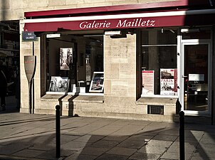 Galerie Mailletz mit Orientierungstafel