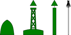 B.11a Steuerbordseite des Fahrwassers