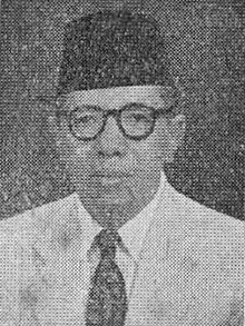 Official portrait of Fakih Usman in 1956