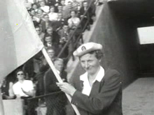 Fanny Blankers-Koen won the most gold medals of any athlete at the 1948 Summer Games. Fanny Blankers-Koen.png