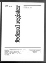 Thumbnail for File:Federal Register 1986-11-20- Vol 51 Iss 224 (IA sim federal-register-find 1986-11-20 51 224).pdf