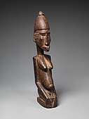 Figure of a kneeling woman; circa 1500; wood; height: 35.2 cm (137⁄8 in.); Metropolitan Museum of Art (New York City)