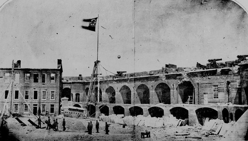 File:Fort Sumter, S.C., April 14, 1861, under the Confederate flag.jpg