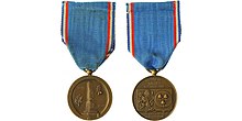 Francouzsko-československá pamětní medaile města Darney