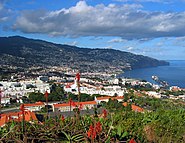 Funchal, the largest city in the Portuguese islands.