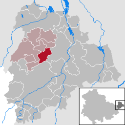 Läget för kommunen Göhren i Landkreis Altenburger Land