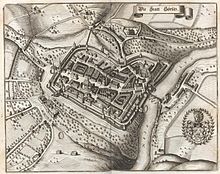 Görlitz um 1650 als Kupferstich von Matthäus Merian