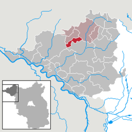 Kaart van Gülitz-Reetz