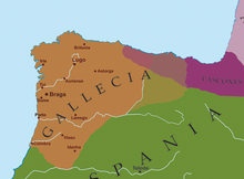 The Suebic Kingdom of Gallaecia, 6th century Galician-suevic-kingdom.png