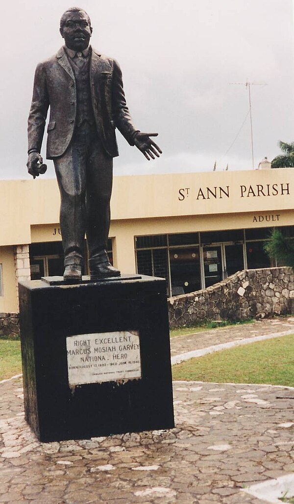 A statue of Garvey now stands in Saint Ann's Bay, the town where he was born
