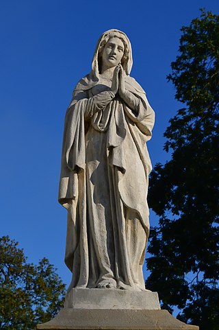Restored Mary Sculpture by Stehlik