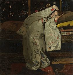 George Hendrik Breitner - Meisje in witte kimono (Geesje Kwak).jpg