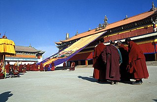 Kirti Gompa Tibetan Buddhist monastery in Sichuan, China