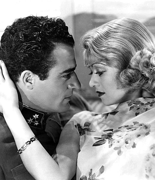 With Constance Bennett in After Tonight (1933)