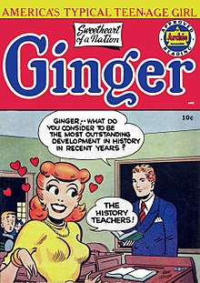 "America's Typical Teenage Girl": Ginger number 1, 1952. Artwork by George Frese. GingerNumber1.jpg