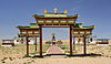 Entrance gate to the Khamar Monastery, Khatanbulag district, Dornogovi Province