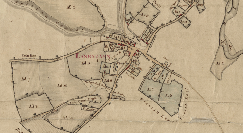 File:Gogerddan Map 110, A map of the Borough of Llanbadarn.png