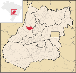 Localização de Araguapaz em Goiás