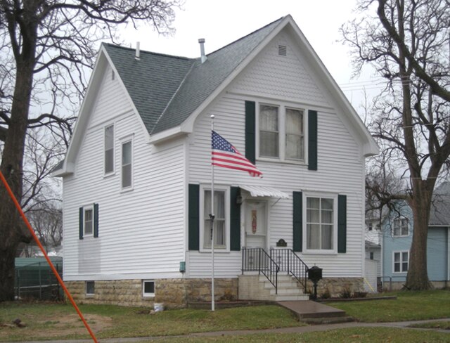 Grant Wood's boyhood home, in Cedar Rapids, Iowa, is listed as one of the most endangered historic sites in Iowa.