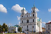 St. Francis Xavier Cathedral, Grodno, a Roman Catholic cathedral built in the late 17th century in ornate Baroque style.