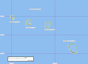 Map of the Actéon Islands