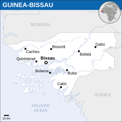 Location of Guinea-Bissau